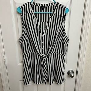 Torrid, sleeveless Harper blouse